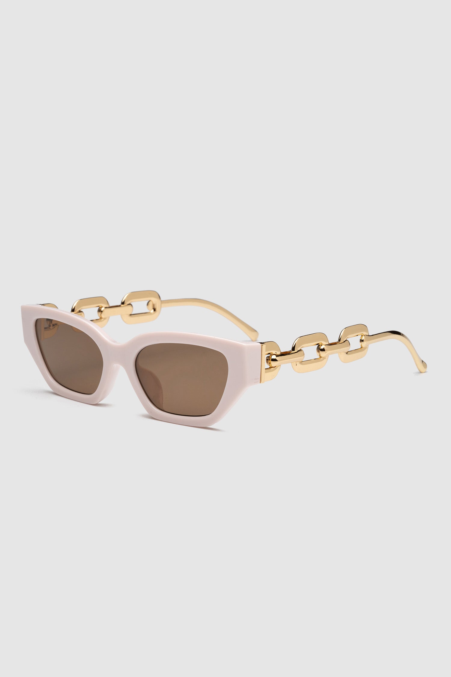 Cat Eyes with Gold Chain Arms - Pink